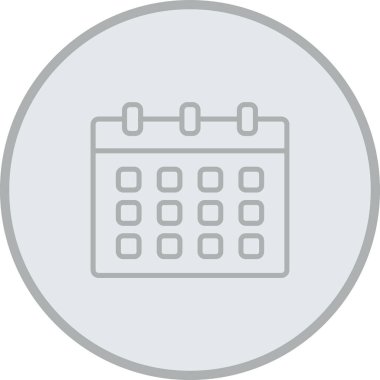 Takvim simgesi vektör illüstrasyonu