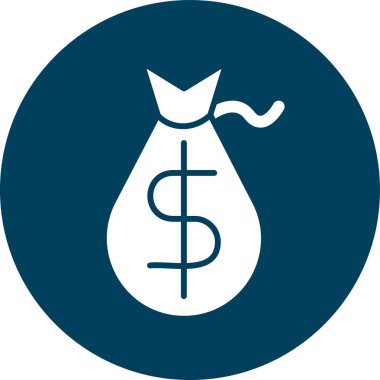 Dolar. Web simgesi basit illüstrasyon