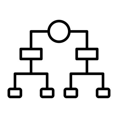 ağ vektör simgesi. Beyaz arkaplanda izole edilmiş basit vektör illüstrasyonu.