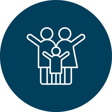 İnsanlar web simgesi. Vektör çizim