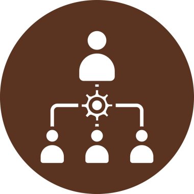 ağ vektör simgesi. biçim düz sembol, kahverengi renk, yuvarlak açılar, beyaz arkaplan.