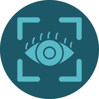 Göz simgesi. özet çizimi