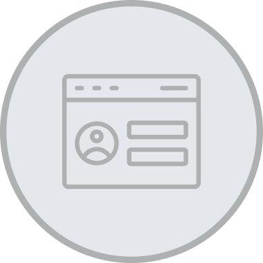 Web sayfası vektör simgesi