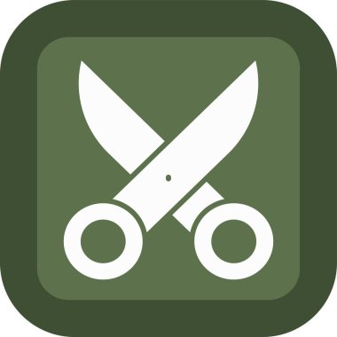 Askeri bıçak vektör simgesi