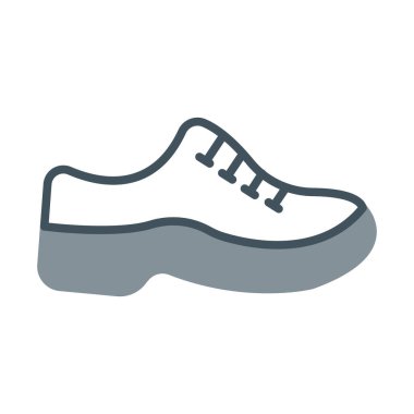 Spor ayakkabı simgesi. Vektör çizim