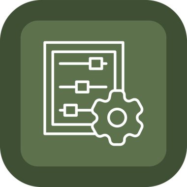 Vektör ayarı Simge illüstrasyonu