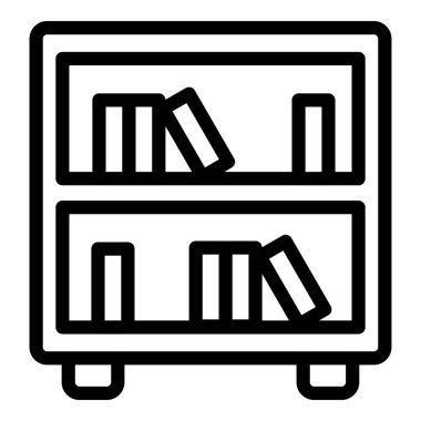 Taşıyıcı kutu simgesi ana hatları vektörü. Depo taşıyıcısı. karton kutu