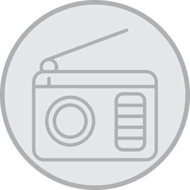 radyo simgesi vektör illüstrasyonu