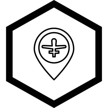 konum simgesi vektör illüstrasyonu