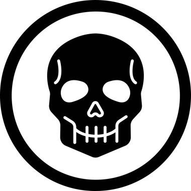 Kurukafa simgesi vektör illüstrasyonu