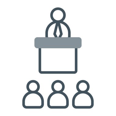 İş ikonu. Basit resimleme