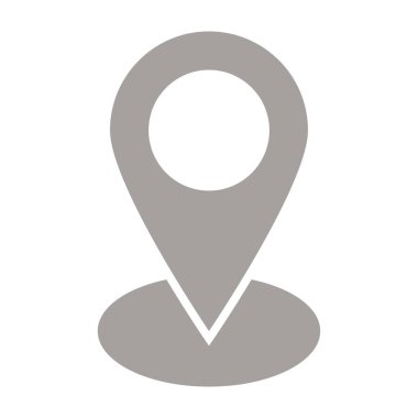 konum pin haritası simgesi ana hat biçiminde