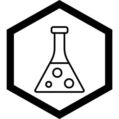 Bir kimyasal tüpün vektör çizimi