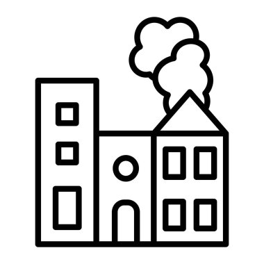 Fabrika Binası simgesi, anahat stili