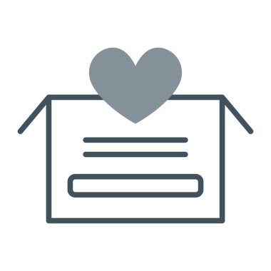 kalp simgesi, vektör illüstrasyon tasarımı içeren harf