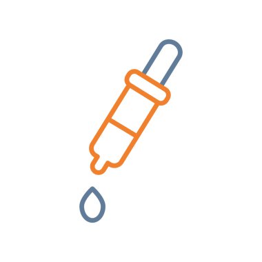 Bırakıcı renk çizgisi simgesi, vektör illüstrasyonu