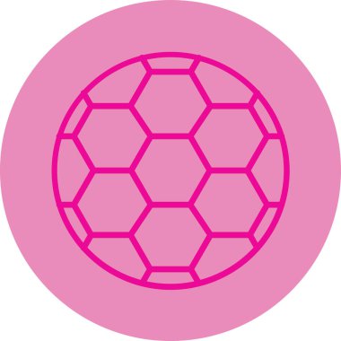 Futbol. Web simgesi basit illüstrasyon