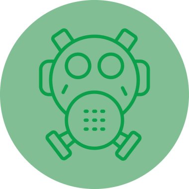 Modern b 'nin vektör çizimi maske simgesinden yoksun