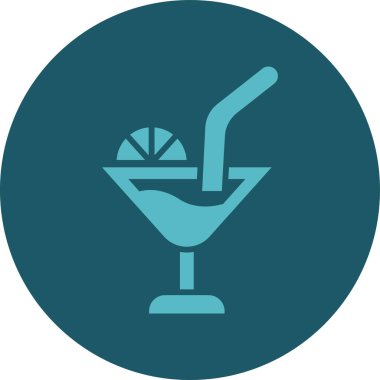 içki ikonu vektör illüstrasyonu