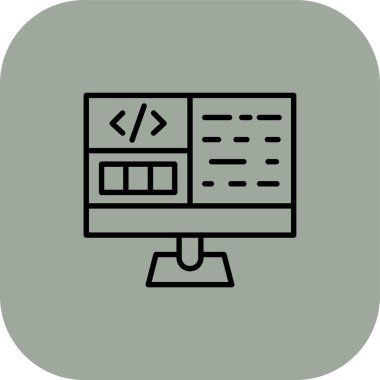 Web tasarım vektörü simgesi