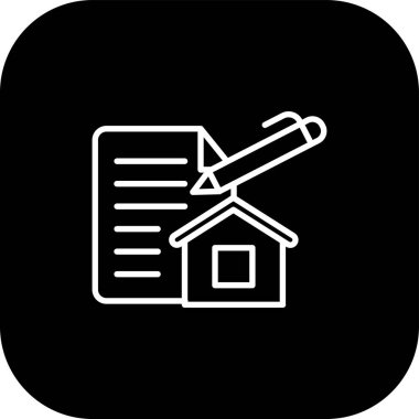 ev inşa simgesi soyut arkaplanda izole edildi