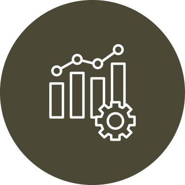 Çarklı bir grafiğin vektör simgesi