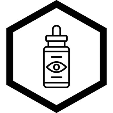 Bir şişe sıvının vektör çizimi