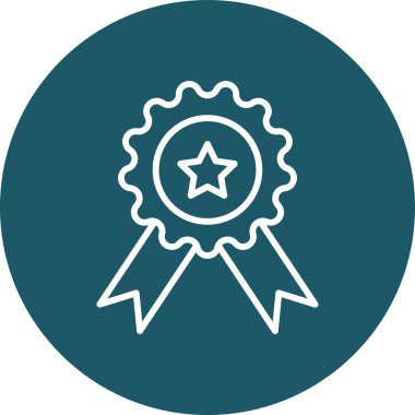 ödül rozeti vektör simgesi modern basit tasarım illüstrasyonu