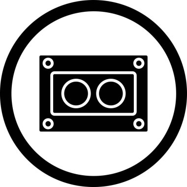 Modern radyo simgesinin vektör illüstrasyonu