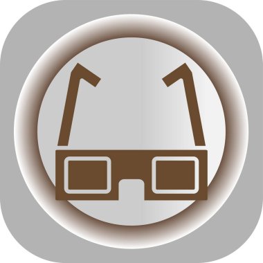 gözlük ikonu vektör illüstrasyonu