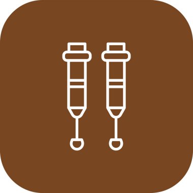 Vektör test tüpü simgesi