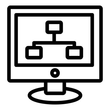 Bilgisayar ekranı. Basit tasarım