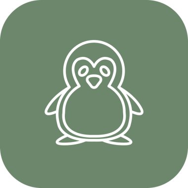 Penguen simge vektör çizim