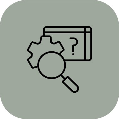 vektör büyütme cam simgesi