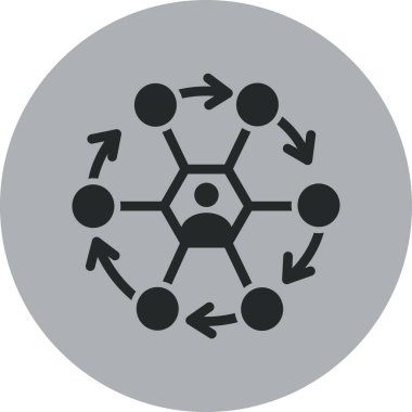 ağ bağlantı vektörü simgesi