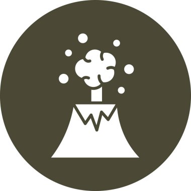 Bir ağaç simgesinin vektör illüstrasyonu