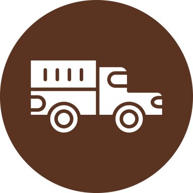 Bir kamyon simgesinin vektör çizimi