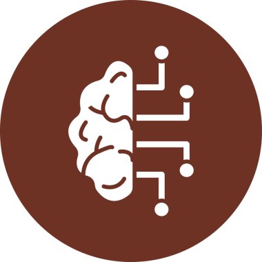 beyin vektör çizgisi simgesi