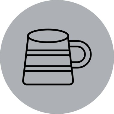 bira kupası çizgisi çember simgesi