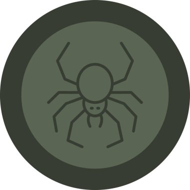 Örümcek ikonu vektör illüstrasyonu