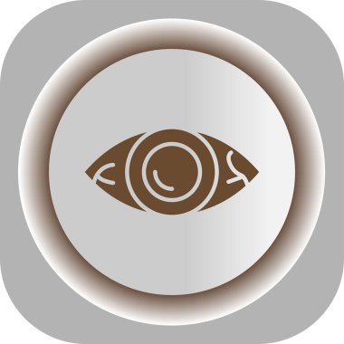 Göz simgesi, vektör illüstrasyonu