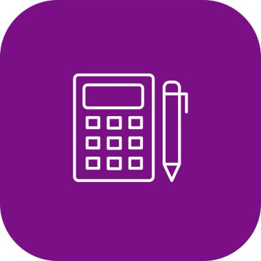 Hesap makinesi simgesi. vektör illüstrasyonu