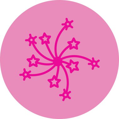 Havai fişek web simgesi, vektör