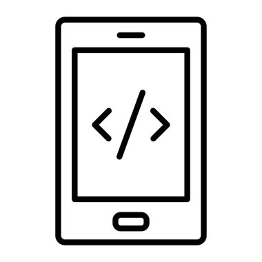 Web tasarım vektör çizgisi simgesi