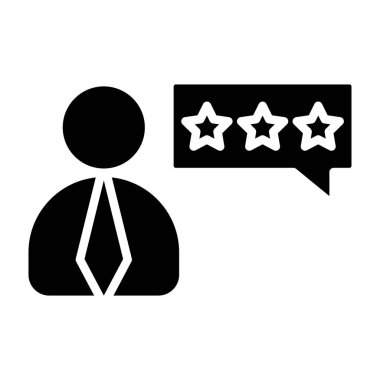 Müşteri hizmeti derecelendirme simgesi vektör illüstrasyonu