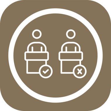 Eşsiz Kullanıcı Hesap Vektörü Glyph Simgesi