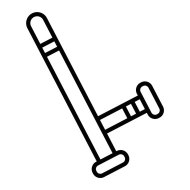 Nightstick ağ simgesi, vektör illüstrasyonu