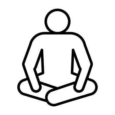 yoga meditasyon simgesi, özet biçimi