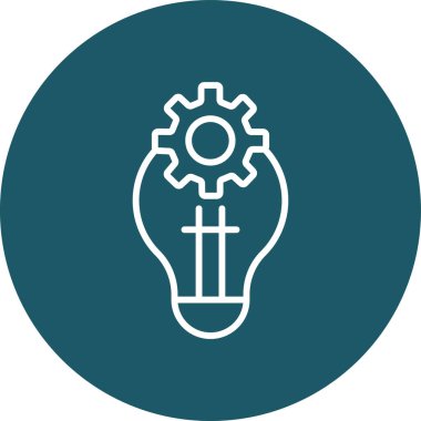 ampul simgesi vektör illüstrasyonu