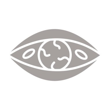 Göz simgesini vektör web ve mobil uygulaması tasarım, göz logo kavramı için izole üzerinde beyaz arka plan